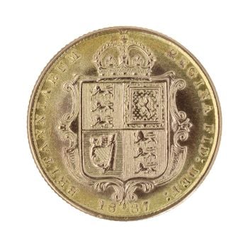 1887 Victoria Half Sovereign Coin