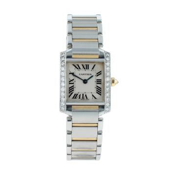 Cartier Custom Tank Francaise Pre Owned Watch Ref 2384