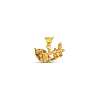 22ct Yellow Gold Krishna Venu Pendant