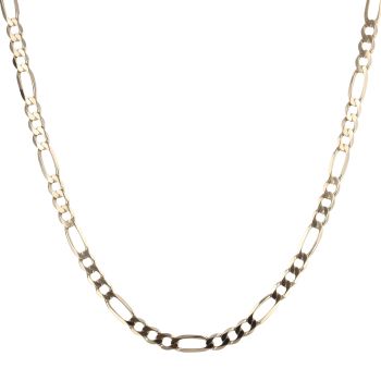 9ct Yellow Gold Figaro Chain 18"