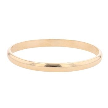 9ct Yellow Gold Plain Solid Bangle