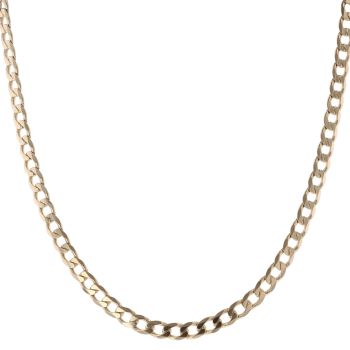9ct Yellow Gold Curb Chain 22"