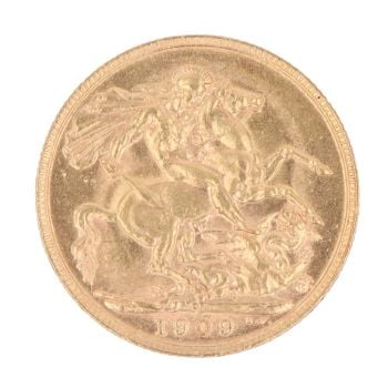 1909 Edward VII Full Sovereign Coin
