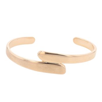 9ct Yellow Gold Crossover Torque Bangle