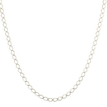 9ct Yellow Gold Curb Chain 18"