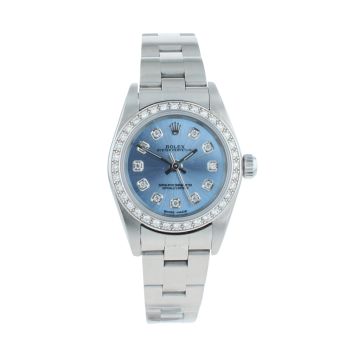 Rolex Custom Oyster Perpetual Pre Owned Watch Ref 76080