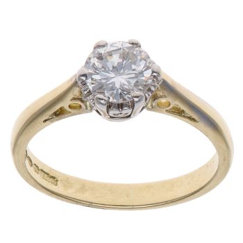 18ct Yellow Gold 0.75ct Brilliant Cut Diamond Solitaire Ring