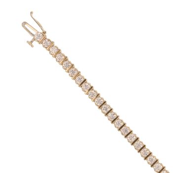 9ct Yellow Gold Cubic Zirconia Bracelet 6.5"