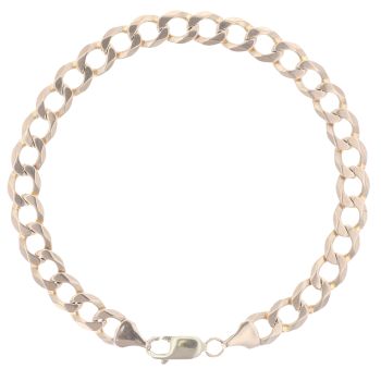 9ct Yellow Gold Curb Bracelet 8.5"