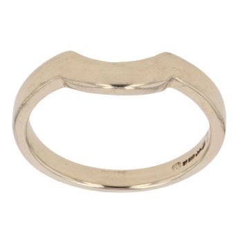 9ct Yellow Gold Plain Wishbone Ring