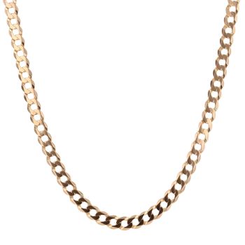 9ct Yellow Gold Curb Chain 20"