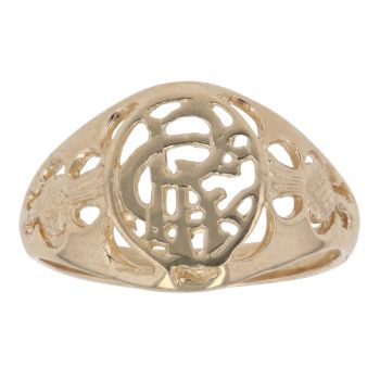 9ct Yellow Gold Rangers FC Signet Ring