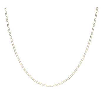 9ct Yellow Gold Curb Chain 22"