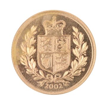 2002 Elizabeth II Full Sovereign Coin