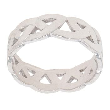 9ct White Gold Celtic Ring