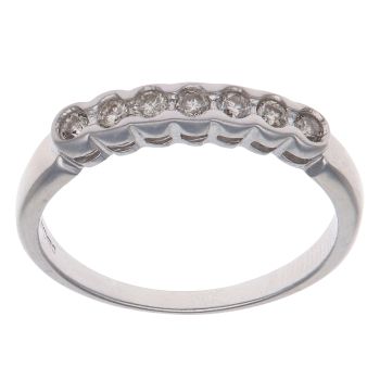 9ct White Gold 0.25ct Brilliant Cut Diamond Eternity Ring