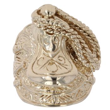 9ct Yellow Gold Patterned Saddle Ring