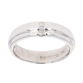 18ct White Gold 0.15ct Diamond Fancy Ring