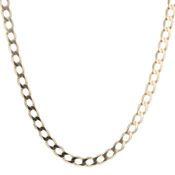 9ct Yellow Gold Curb Chain 22"