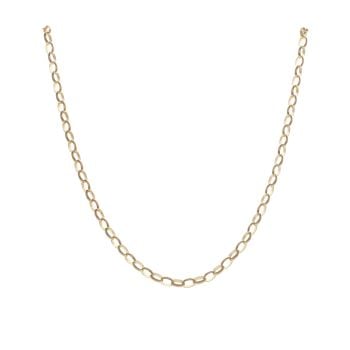 9ct Yellow Gold Oval Belcher Chain 20"