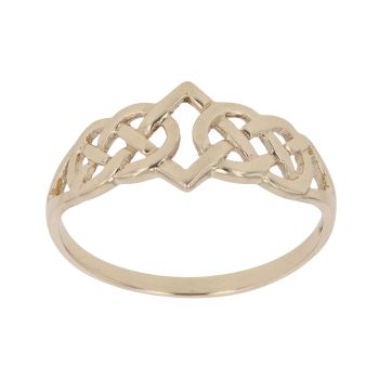 9ct Yellow Gold Plain Celtic Ring