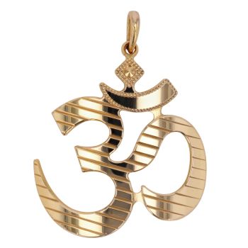 22ct Yellow Gold Om Fancy Pendant