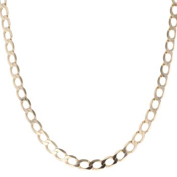 9ct Yellow Gold Curb Chain 22"