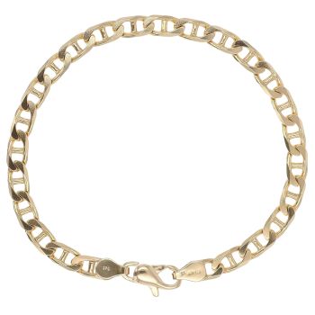 9ct Yellow Gold Anchor Bracelet 8"