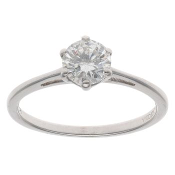 18ct White Gold 0.66ct Brilliant Cut Diamond Solitaire Ring