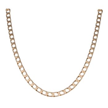 9ct Yellow Gold Curb Chain 22"