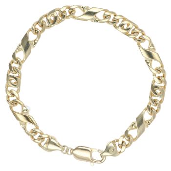 9ct Yellow Gold Double Celtic Bracelet 8"