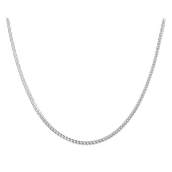 Silver Franco Chain 22" By Icesia Gents