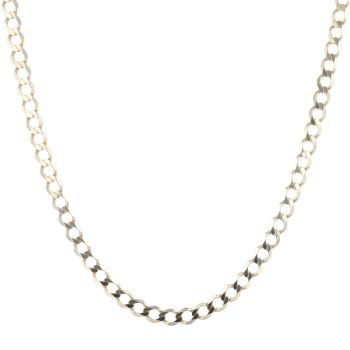 9ct Yellow Gold Curb Chain 22"