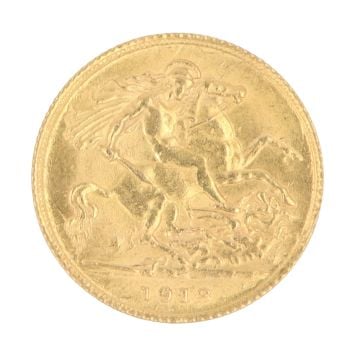 1913 George V Half Sovereign Coin
