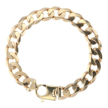 9ct Yellow Gold Curb Bracelet 8.5"