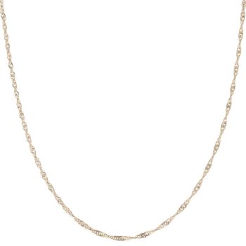 9ct Yellow Gold Twist Chain 18"