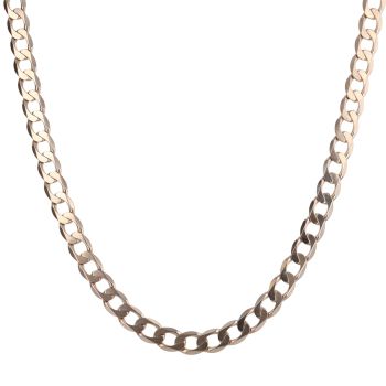 9ct Yellow Gold Curb Chain 20"