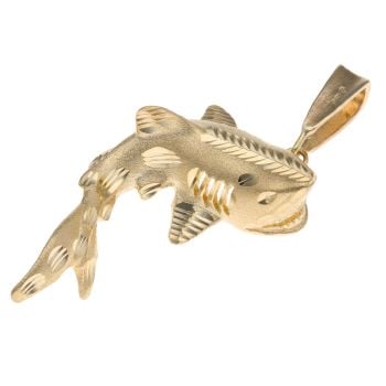 14ct Yellow Gold Shark Pendant