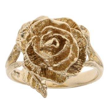 9ct Yellow Gold Rose Ring