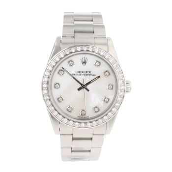 Rolex Custom Oyster Perpetual Pre Owned Watch Ref 67480