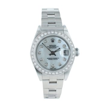 Rolex Custom Oyster Perpetual Date Pre Owned Watch Ref 79160