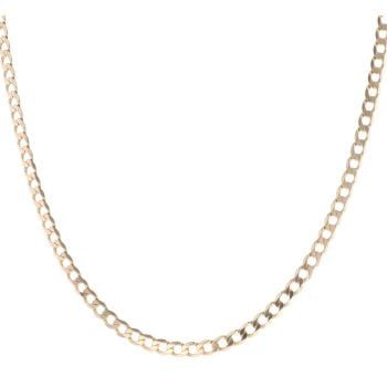 9ct Yellow Gold Curb Chain 22"