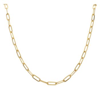 22ct Yellow Gold Staple Fancy Chain 20"