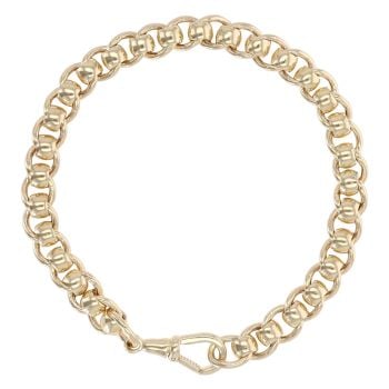 9ct Yellow Gold Rollerball Bracelet 7.5"