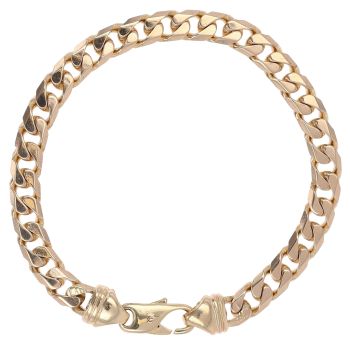 9ct Yellow Gold Curb Bracelet 8.5"