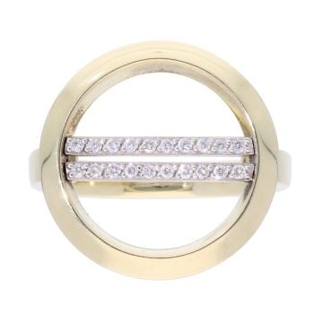 14ct Yellow Gold Fancy 0.10ct Diamond Ring