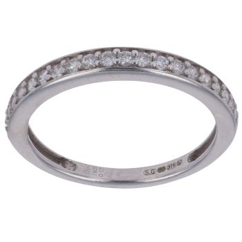 9ct White Gold 0.17ct Brilliant Cut Diamond Eternity Ring