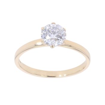 18ct Yellow gold 1.00ct Brilliant Cut Diamond Solitaire Ring