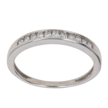 9ct White Gold 0.15ct Brilliant Cut Diamond Eternity Ring