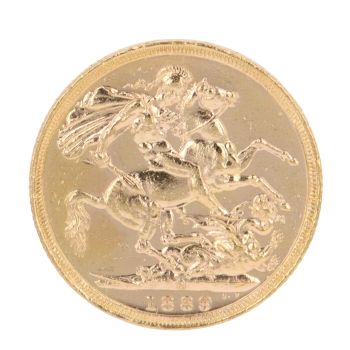 1889 Victoria Full Sovereign Coin
